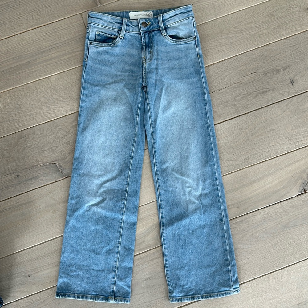 Girls Treasure & Bond Jeans, Wide Leg, Size 10
